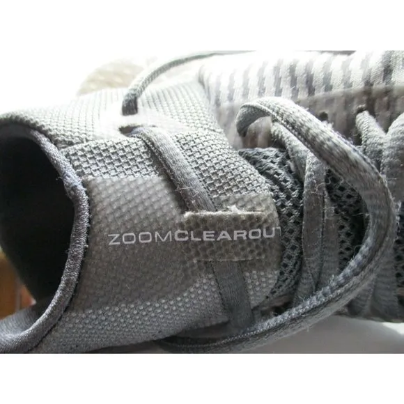 Nike Zoom Clear Out Men's Basketball Shoes SIZE 8.5 GREY/WHITE  Style 844370-002