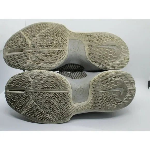Nike Zoom Clear Out Men's Basketball Shoes SIZE 8.5 GREY/WHITE  Style 844370-002