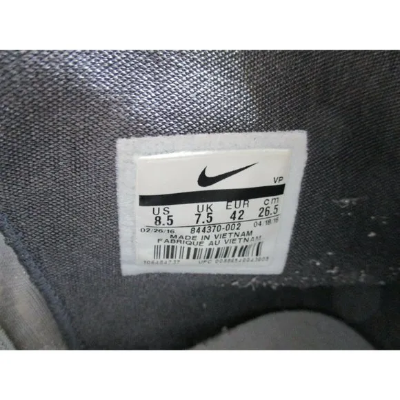 Nike Zoom Clear Out Men's Basketball Shoes SIZE 8.5 GREY/WHITE  Style 844370-002