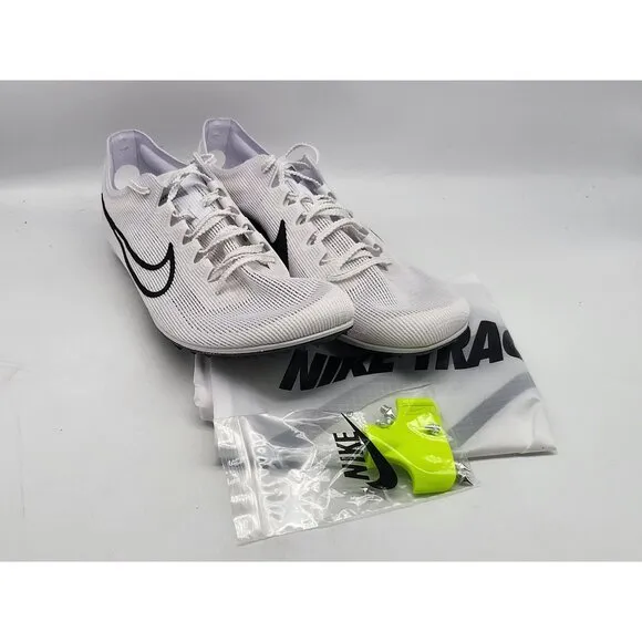 Nike Zoom Mamba 6 DR2733-100 White Distance Track With Spikes Men Size 10.5