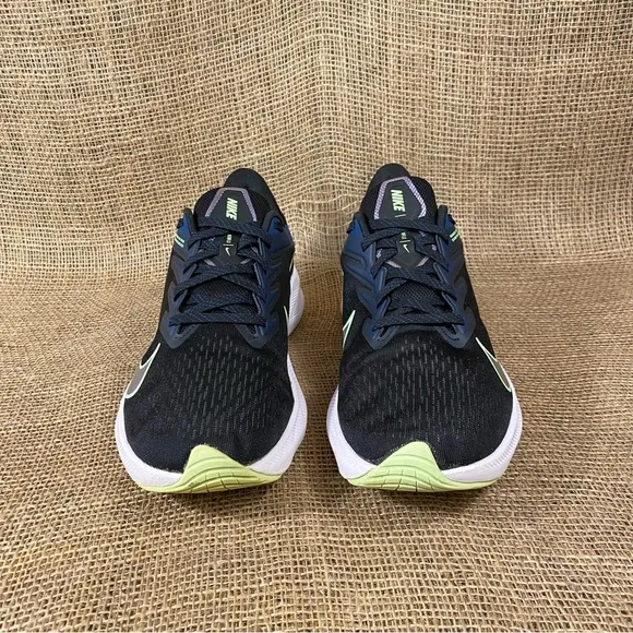 Nike Zoom  Running Shoe WinFlo Black Blue Size 9.5