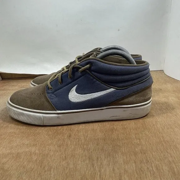 Nike Zoom Stefan Janoski Mid Men Size 7.5 Brown 443095-009 Sneakers Shoes