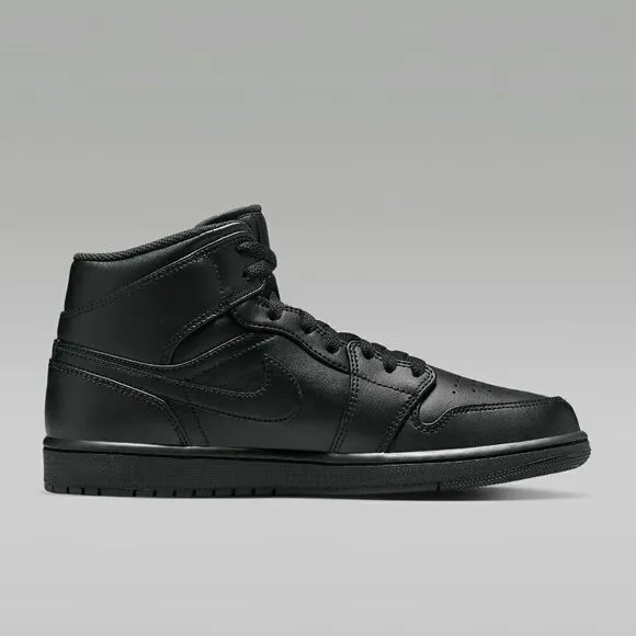 Nike Air Jordan 1 Black Sneakers Size 9.5