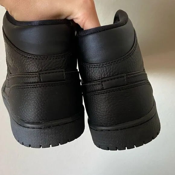 Nike Air Jordan 1 Black Sneakers Size 9.5