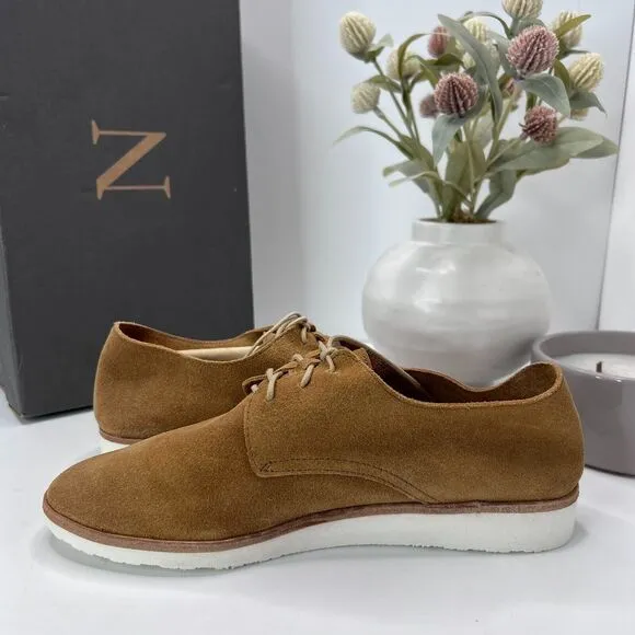 Nisolo Sedona Travel Derby Lightweight Dress Shoe Collapsible Tan Women 6.5 NWB