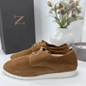 Nisolo Sedona Travel Derby Lightweight Dress Shoe Collapsible Tan Women 6.5 NWB