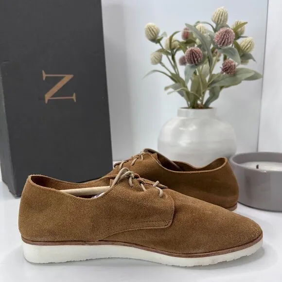 Nisolo Sedona Travel Derby Lightweight Dress Shoe Collapsible Tan Women 6.5 NWB
