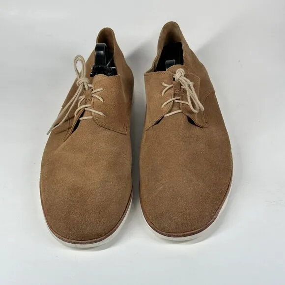 Nisolo Sedona Travel Derby Loafer Mens Size 12 Suede Leather Tan Brown Minimal
