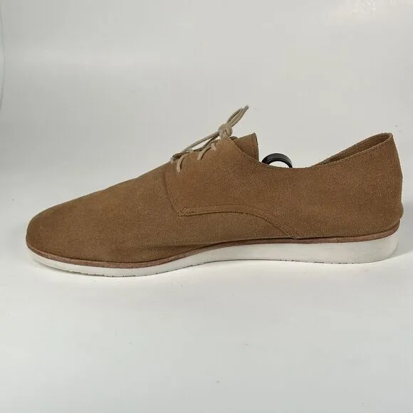 Nisolo Sedona Travel Derby Loafer Mens Size 12 Suede Leather Tan Brown Minimal