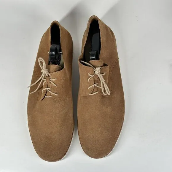 Nisolo Sedona Travel Derby Loafer Mens Size 12 Suede Leather Tan Brown Minimal