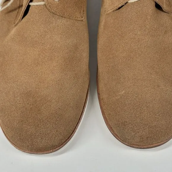 Nisolo Sedona Travel Derby Loafer Mens Size 12 Suede Leather Tan Brown Minimal