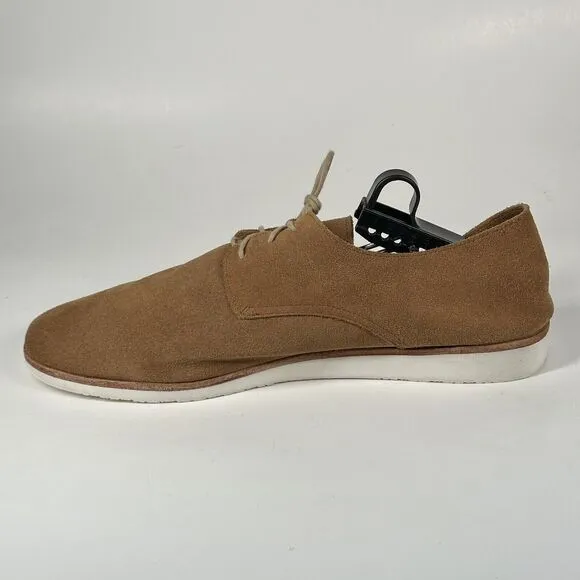 Nisolo Sedona Travel Derby Loafer Mens Size 12 Suede Leather Tan Brown Minimal