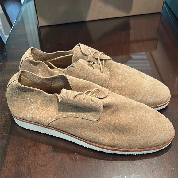 Nisolo Travel Derby in soft suede leather size 9.5