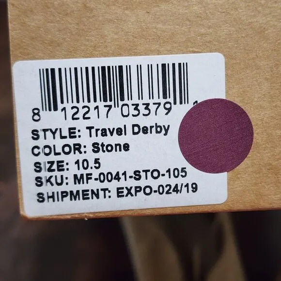 Nisolo Travel Derby Shoe Mens 10.5 Stone Lightweight Oxford Flex Suede Packable