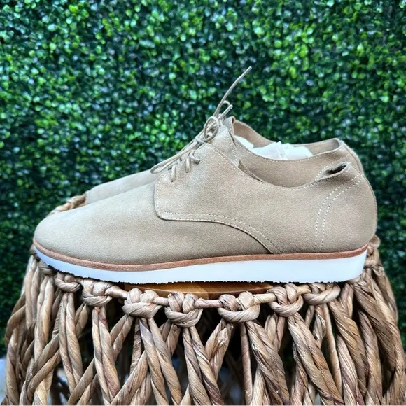 Nisolo x Anthropologie travel derby in stone new in box