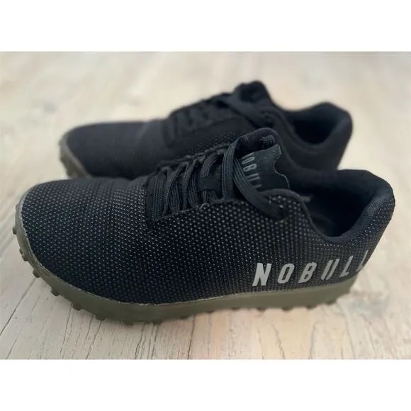 Nobull Women's Turf Trainer Low Shoes Black Size 7.5 Athletic Sneaker