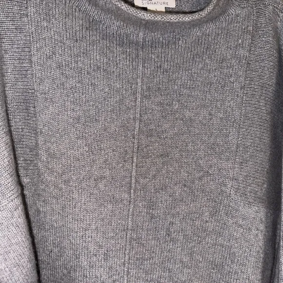 Nordstrom Signature Grey Cashmere sleeved shrug  Sz. S
