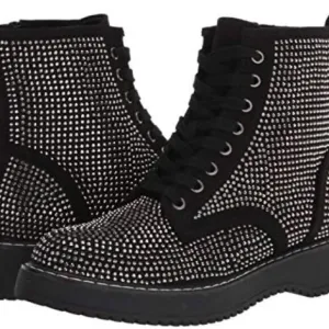 NOWB ** Madden Girl Kurrt Rhinestone Stud Combat Boots Size 6.5