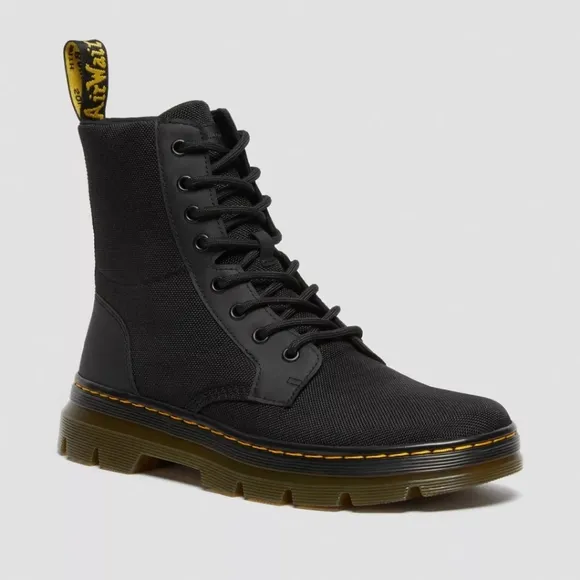 NWB Dr. Martens Combs Poly Combat Boots, kids' size US 4(boys)/5(girls)
