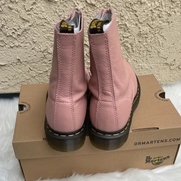 NWB Dr. Martens Pink Leather Combat boots