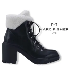 NWOB $258 VACINTA HEELED COMBAT BOOTIE MARC FISHER LTD