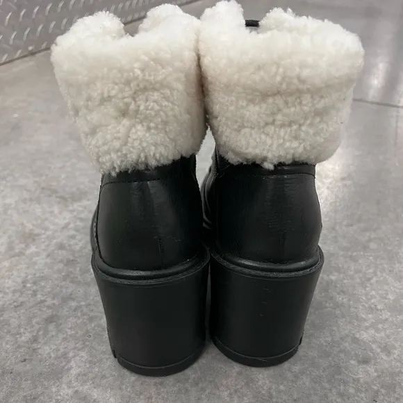 NWOB $258 VACINTA HEELED COMBAT BOOTIE MARC FISHER LTD