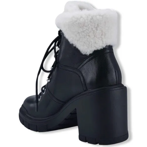 NWOB $258 VACINTA HEELED COMBAT BOOTIE MARC FISHER LTD