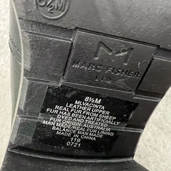 NWOB $258 VACINTA HEELED COMBAT BOOTIE MARC FISHER LTD