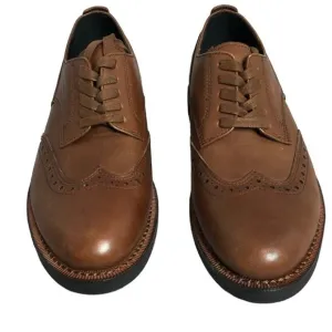 NWOB Coach Mens Brown Bleecker Wing Derby Dress Shoes Size 8.5D