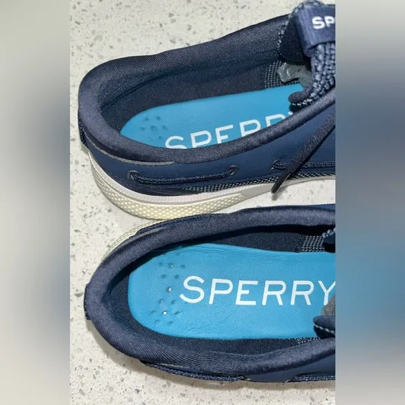 NWOB Sperry Men's 7 Seas 3-Eye Sneaker Boat Shoes in Navy - Size 13