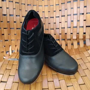 NWOT CAPEZIO Black Lace Up Tapsonic K542 Tele Tone Tap Shoes Size 11.5