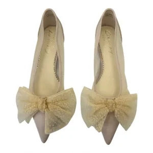NWOT Circus NY by Sam Edelman Darcey Mesh Pointed-Toe Bow Flats Size 6.5M
