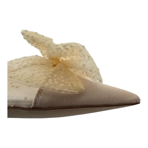 NWOT Circus NY by Sam Edelman Darcey Mesh Pointed-Toe Bow Flats Size 7.5M