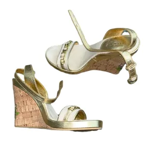 NWOT Coach Ellette Cork Wedges