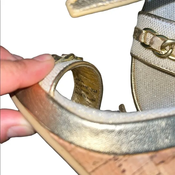 NWOT Coach Ellette Cork Wedges
