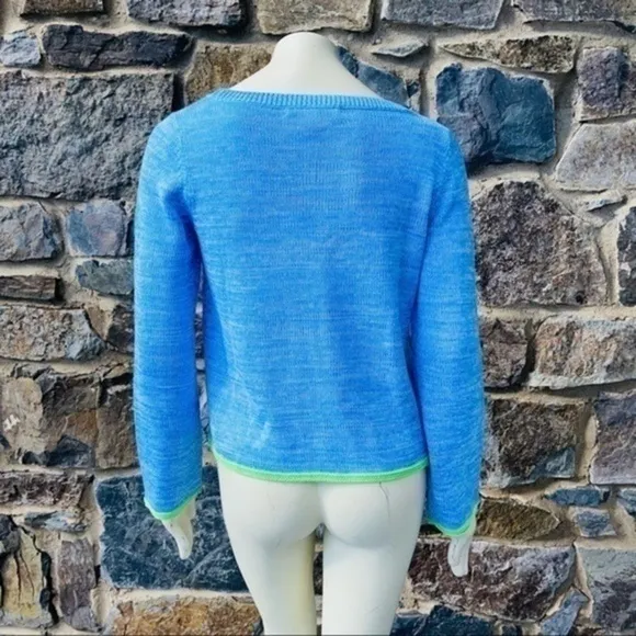 NWOT Lilly Pulitzer Zanzibar Blue Marl Zaylia Sweater size small