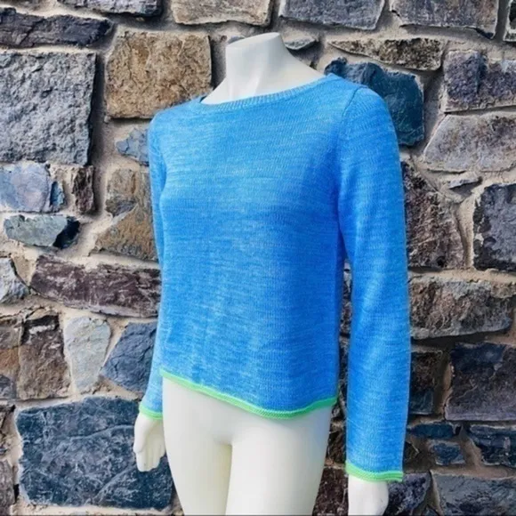 NWOT Lilly Pulitzer Zanzibar Blue Marl Zaylia Sweater size small