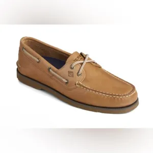 NWOT Sperry Men's “Leeward Top Sider”Tan Leather Boat Shoes Multiple Sizes