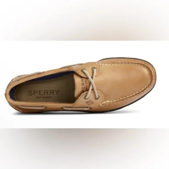 NWOT Sperry Men's “Leeward Top Sider”Tan Leather Boat Shoes Multiple Sizes