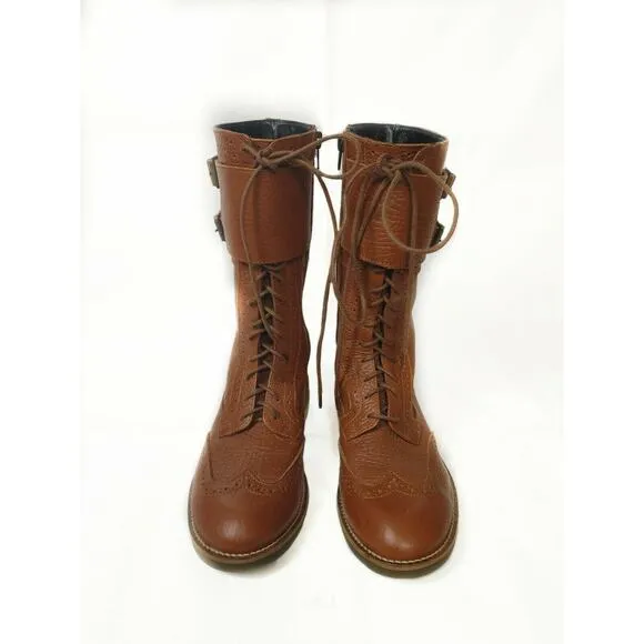 NWOT Swear London Charlotte 4 Lace Up Combat Boot Size 37 US 7