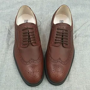 NWOT Swear London Logan wingtip Oxford shoes Brown, sz 42