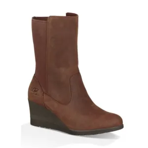 NWOT UGG Coraline Waterproof Wedge Bootie Brown Size 6