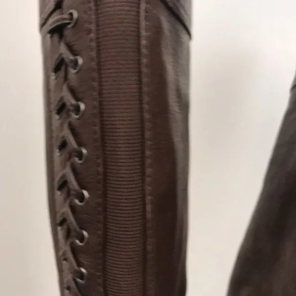 NWOT Vince Camuto Lace Up Leather Riding Boots