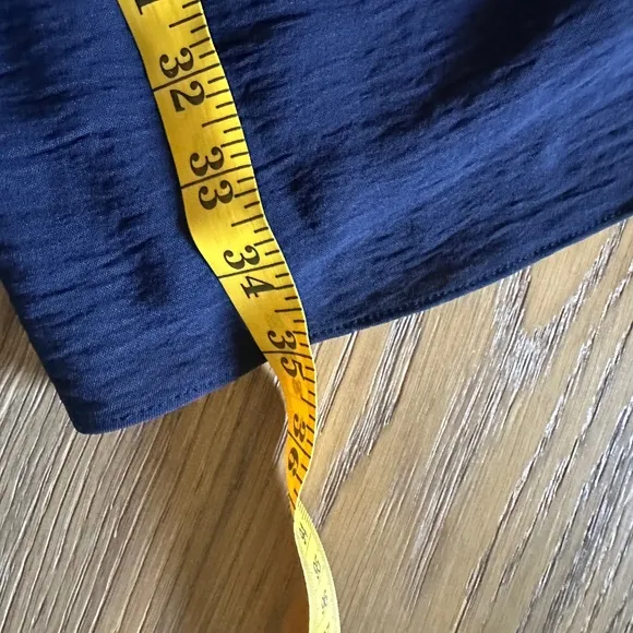 NWOT VINCE CAMUTO Washer Tie Waist Crepe Dress In Navy