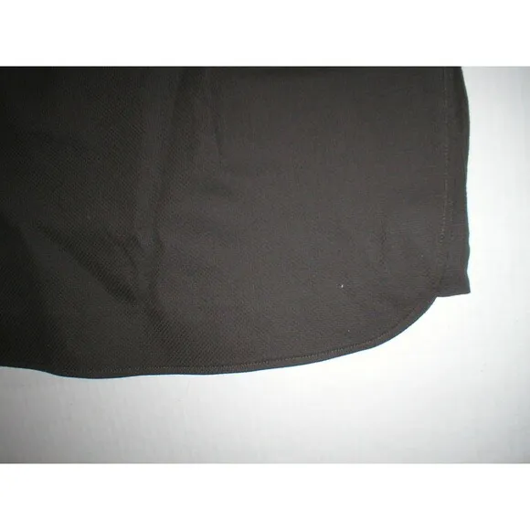 NWT $298 W Worth New York Brown 4 Womens Skirt Round Hem Slim Pencil Pique Work