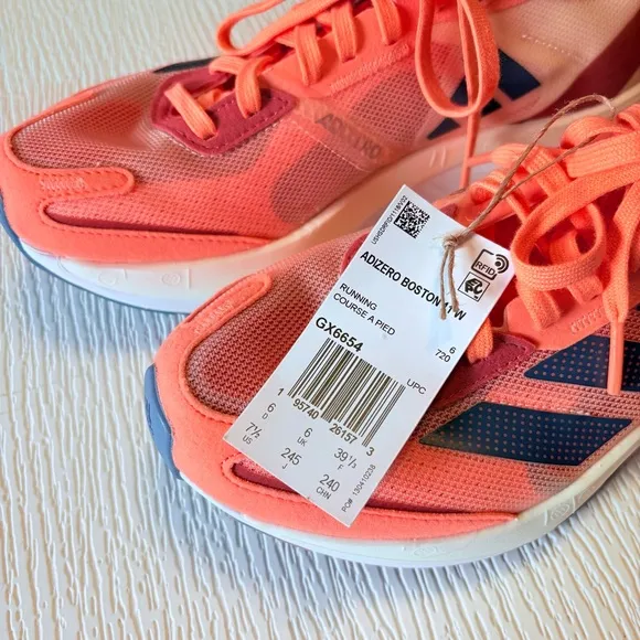nwt Adidas Adizero Boston 11 Running Lightstrike Pro Sneaker Beam Orange 7.5