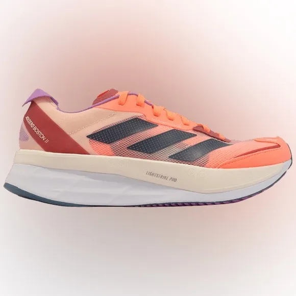nwt Adidas Adizero Boston 11 Running Lightstrike Pro Sneaker Beam Orange 7.5