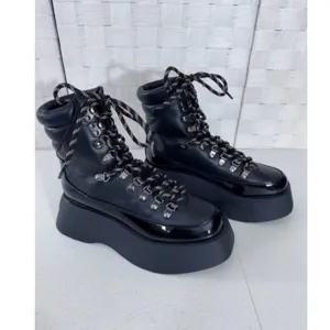 NWT!! &quot;CIRCUS NY&quot; Platform Combat Boots,Size 8M, Goth, Y2K Styled,