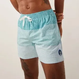 NWT Chubbies Men's M The Whale Sharks 5.5&quot; Classic Swim Trunk Blue Stripe Spots