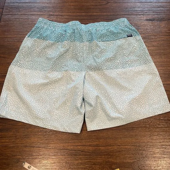 NWT Chubbies Men's XXL Whale Sharks 7&quot;-8&quot; Classic Swim Trunk Blue Stripe Spots